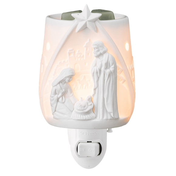 Scentsy “Rejoice” White Nativity Scene Plug-In Wax Warmer NWT - Picture 2 of 8
